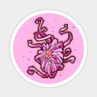 crazy pink chrysanthemum flower Magnet